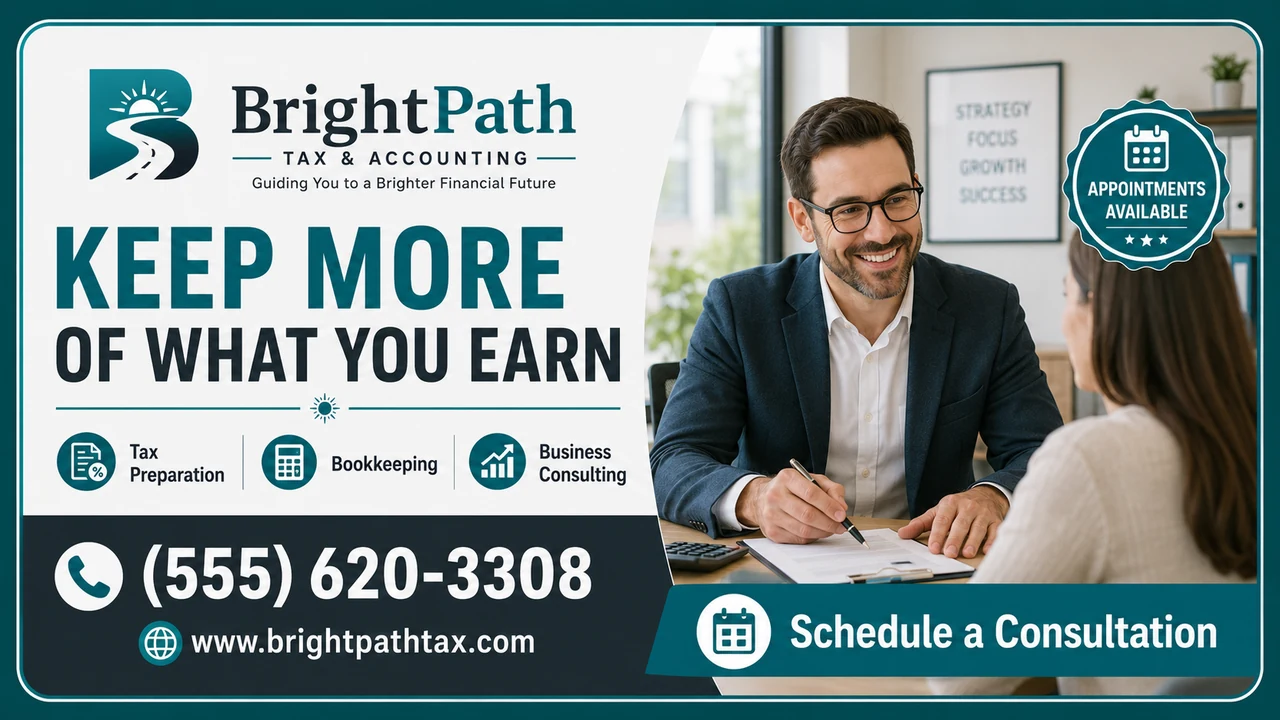 BrightPath Tax & Accounting television advertisement template